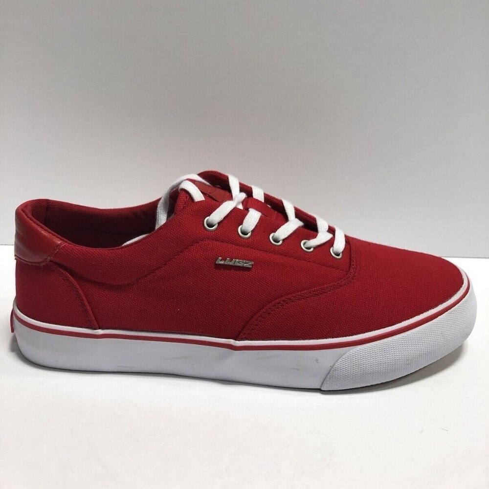 Lugz Men’s Flip, Red Lace-Up Sneakers, Size 9D.